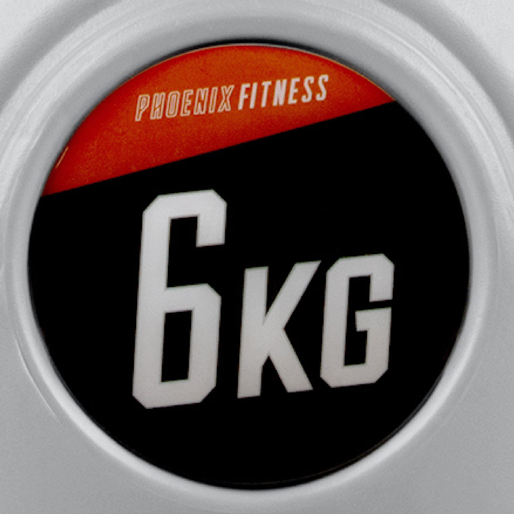 Kettlebell winylowy Phoenix Fitness 6 kg szeroki uchwyt 7/7