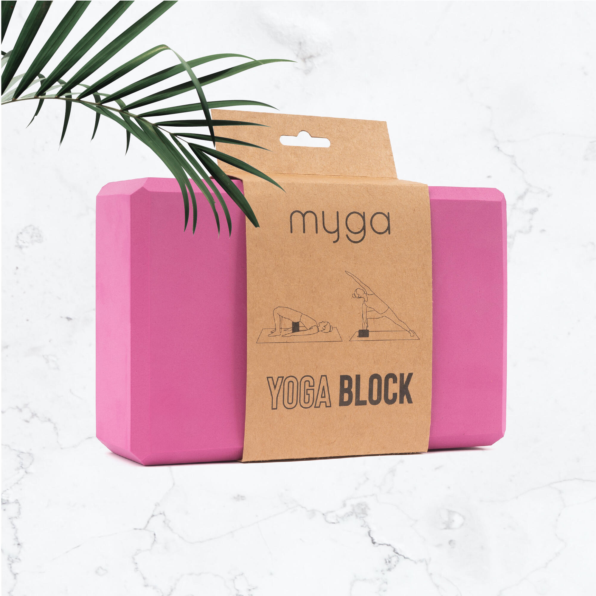 Myga Foam Yogablok - Roze 2/7