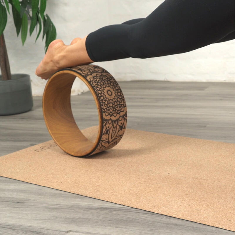 Roată de yoga Myga Mandala din plută