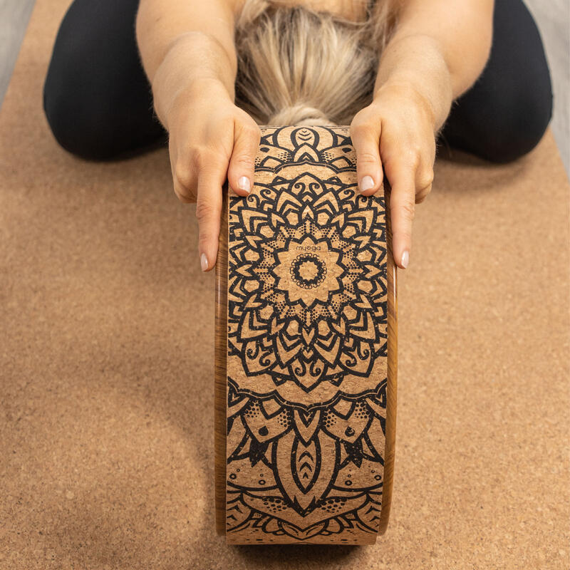 Roată de yoga Myga Mandala din plută