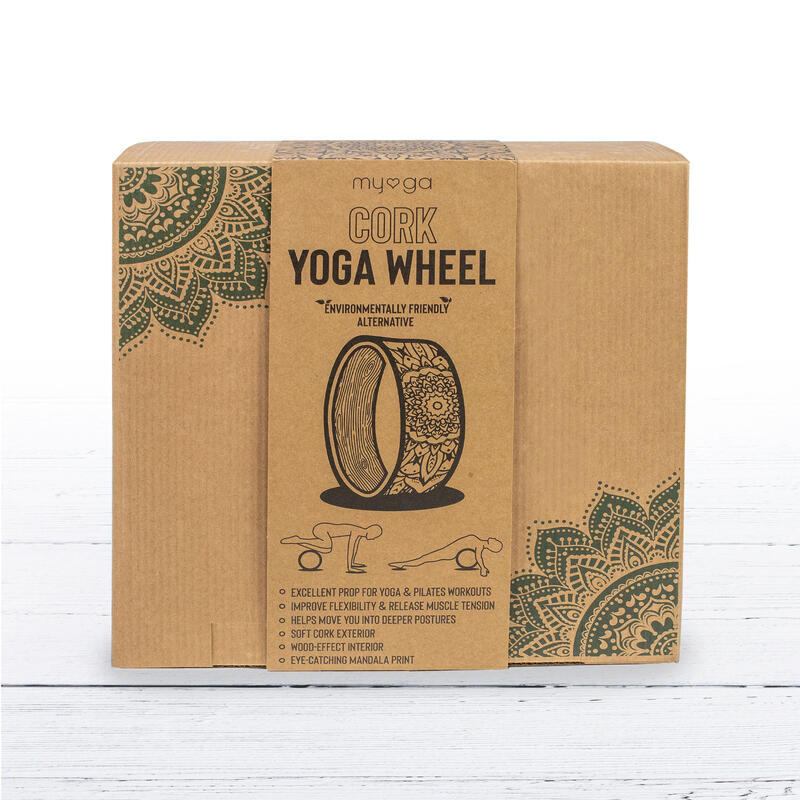Roată de yoga Myga Mandala din plută