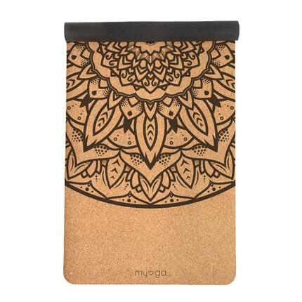 Tapis de yoga en liège extra large - Mandala