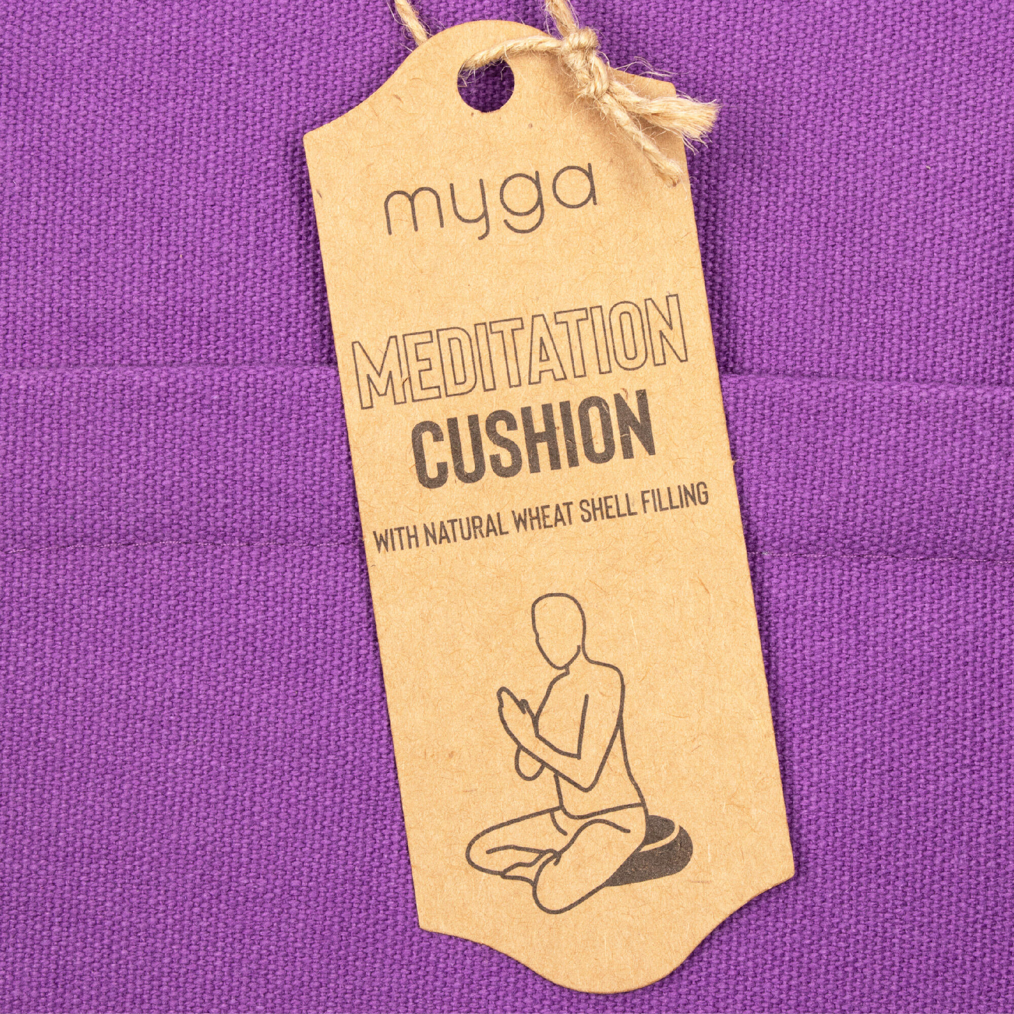 Myga Zafu Meditation Cushion - Plum 5/8