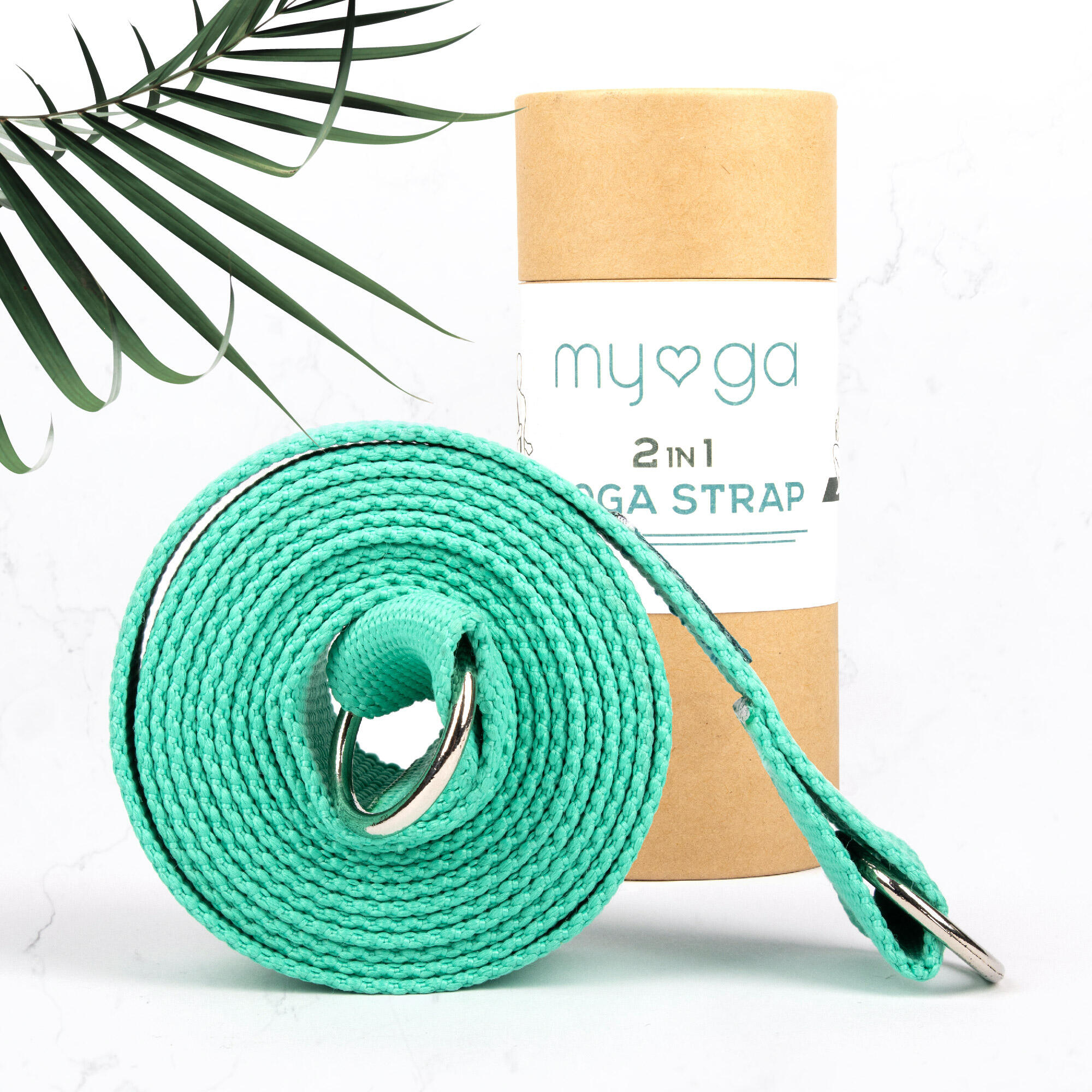 Correa de yoga 2 en 1 Myga - Turquesa 2/7