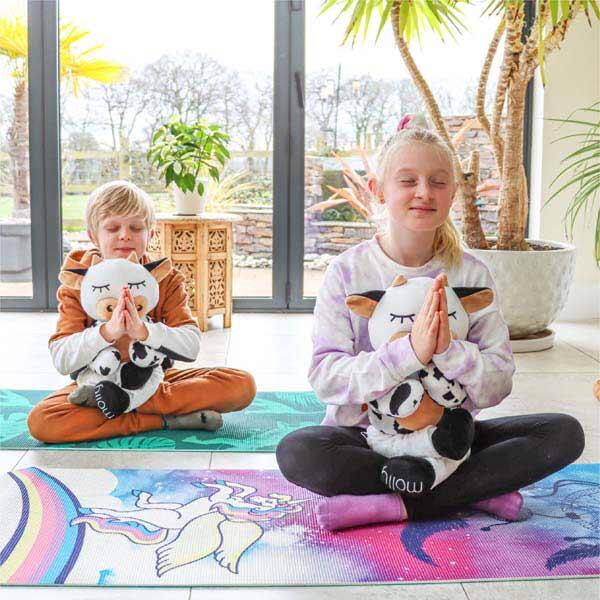 Kinder-Yogamatte Rutschfest Jurassic-Dschungel 5/7