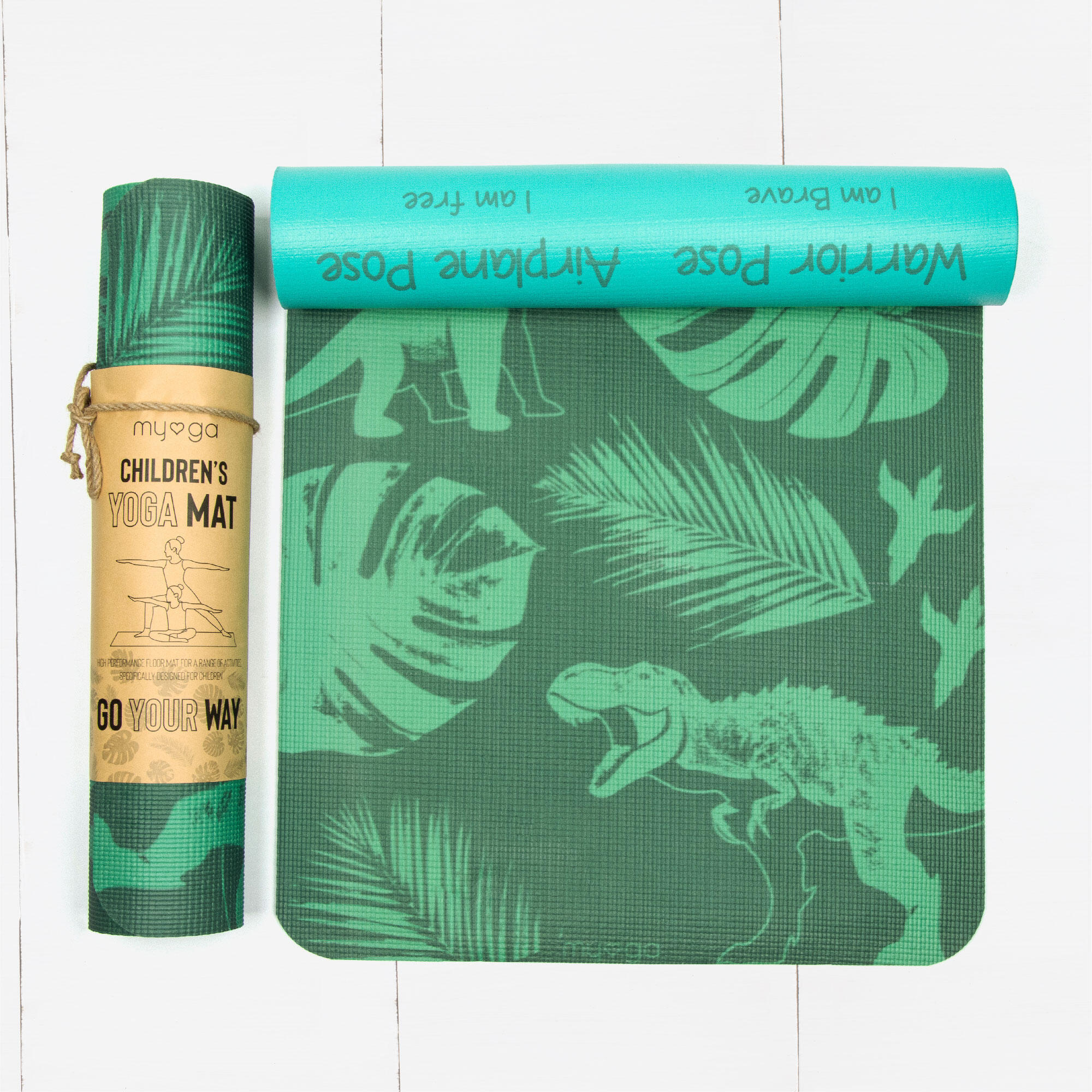 Myga Jurassic Jungle Kids Yoga Mat 2/7