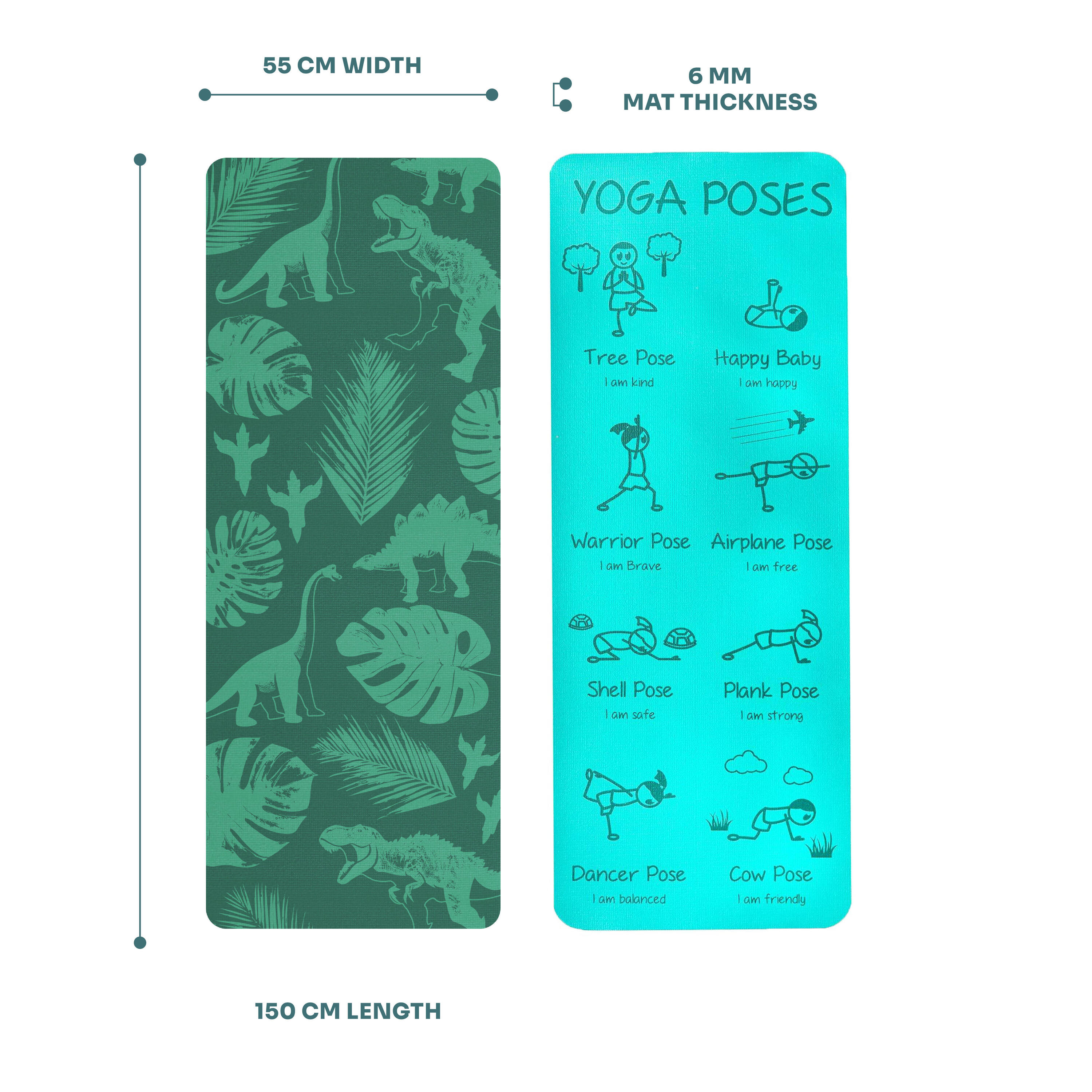 Myga Jurassic Jungle Kids Yoga Mat 6/7