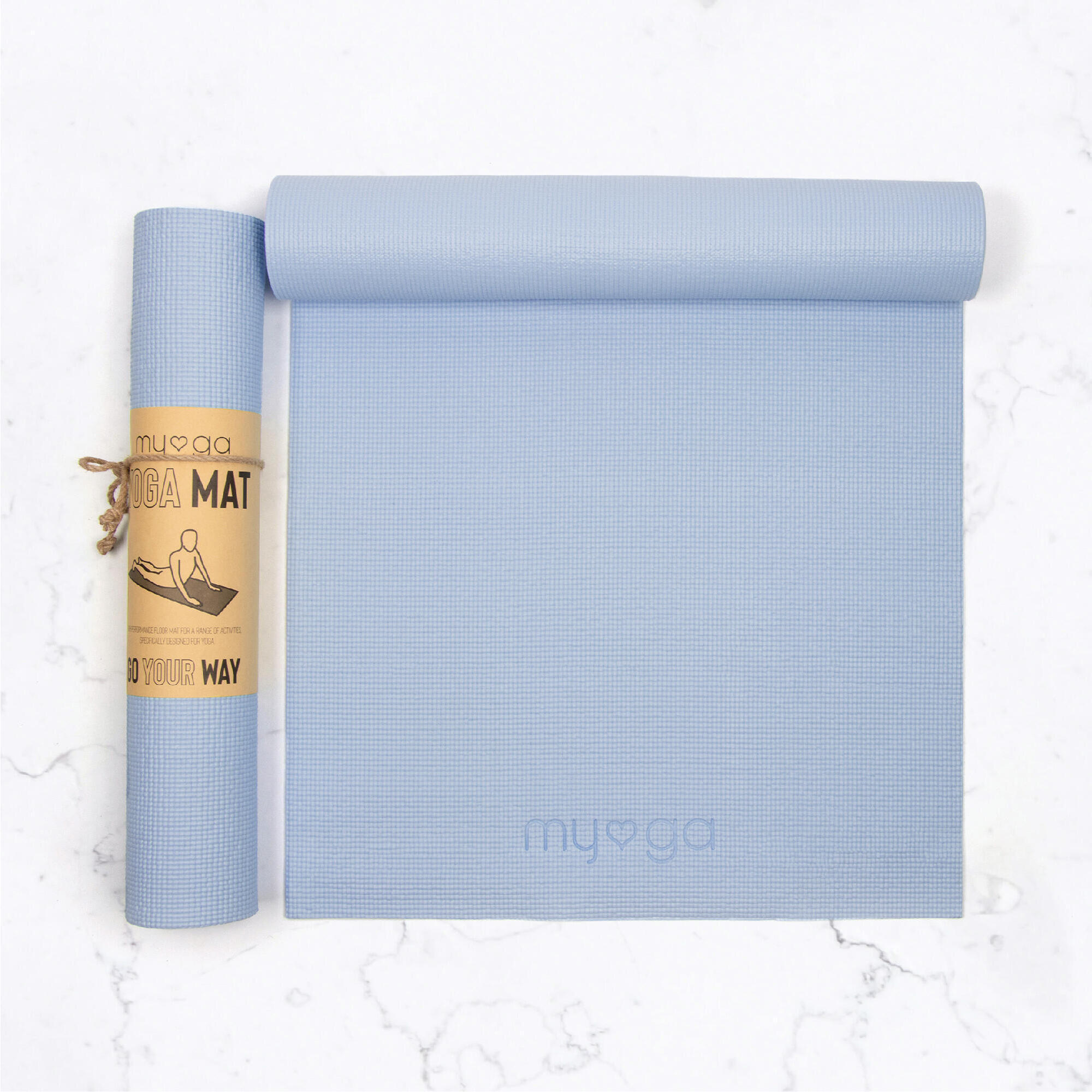 MYGA Myga Entry Level Yoga Mat - Sky Blue