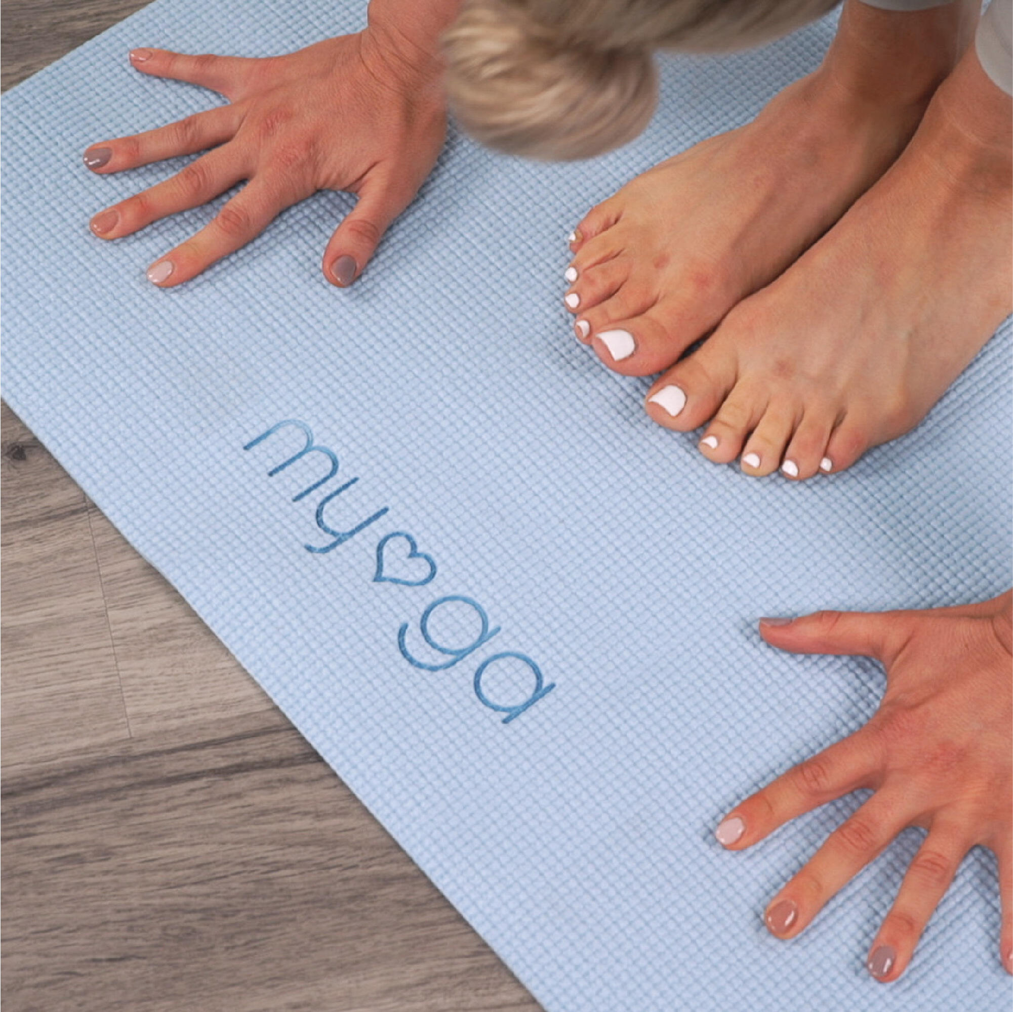 Myga Entry Level Yoga Mat - Sky Blue 4/8