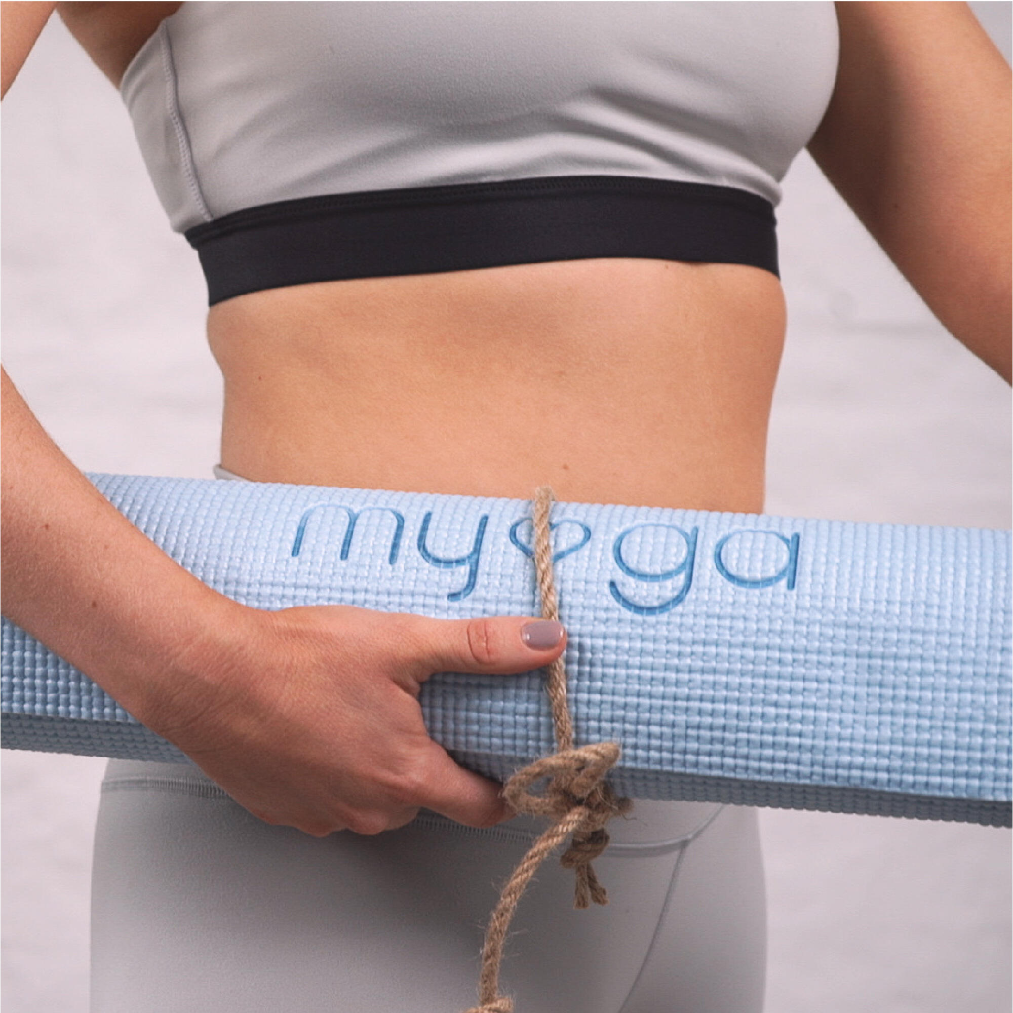 Myga Entry Level Yoga Mat - Sky Blue 5/8