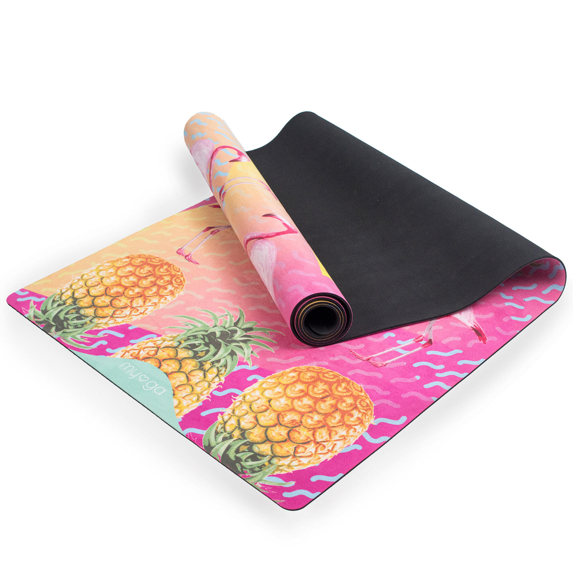 Myga Tropical Luxurious Vegan Suede Yoga Mat 2/7