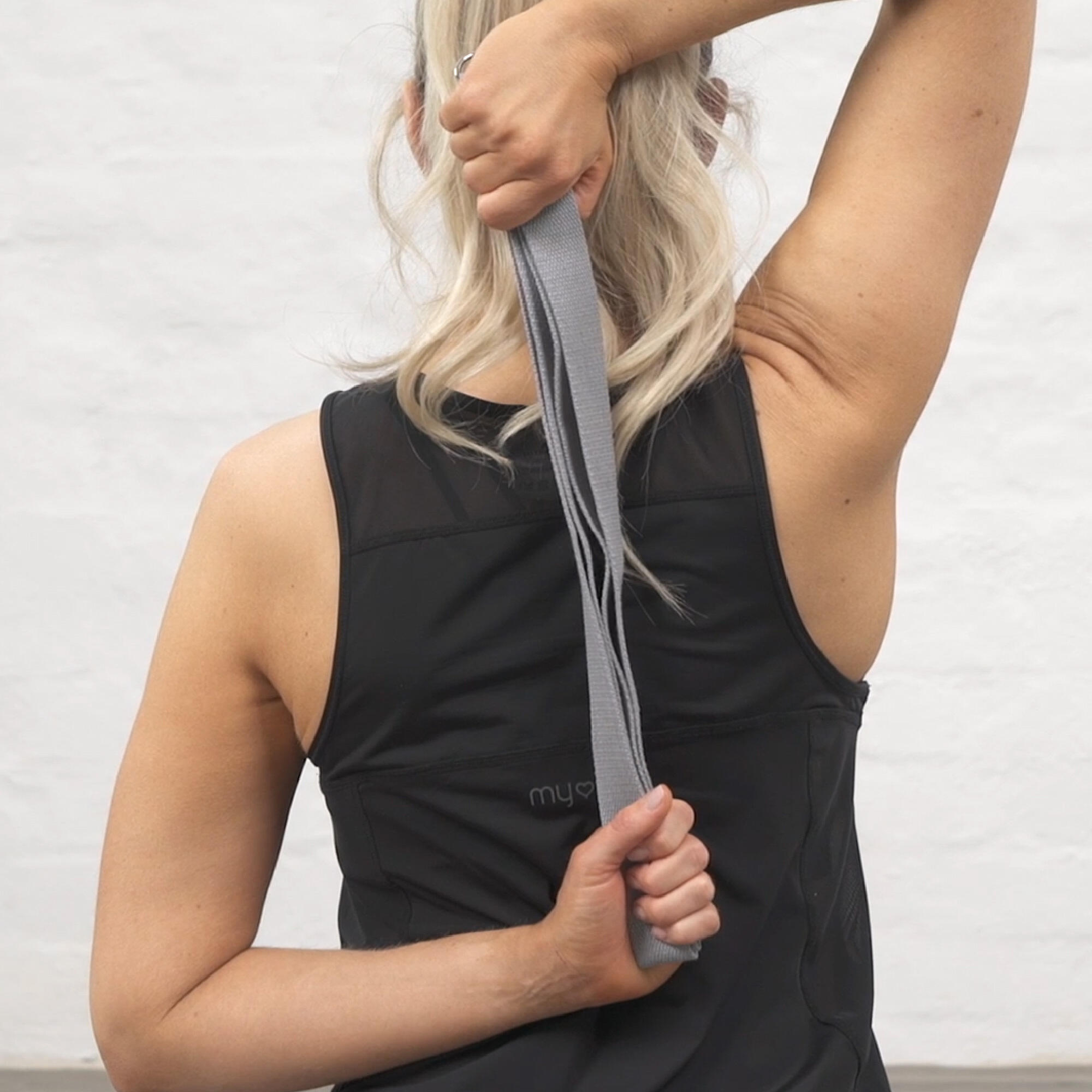 Myga Yoga Entry Mat, Strap & Pair of Blocks - Grey 5/7