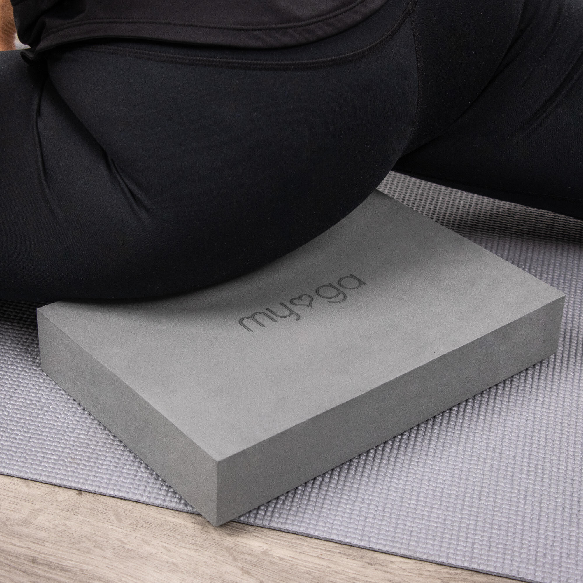 Extra Large Foam Yoga Block - Grey 5/8