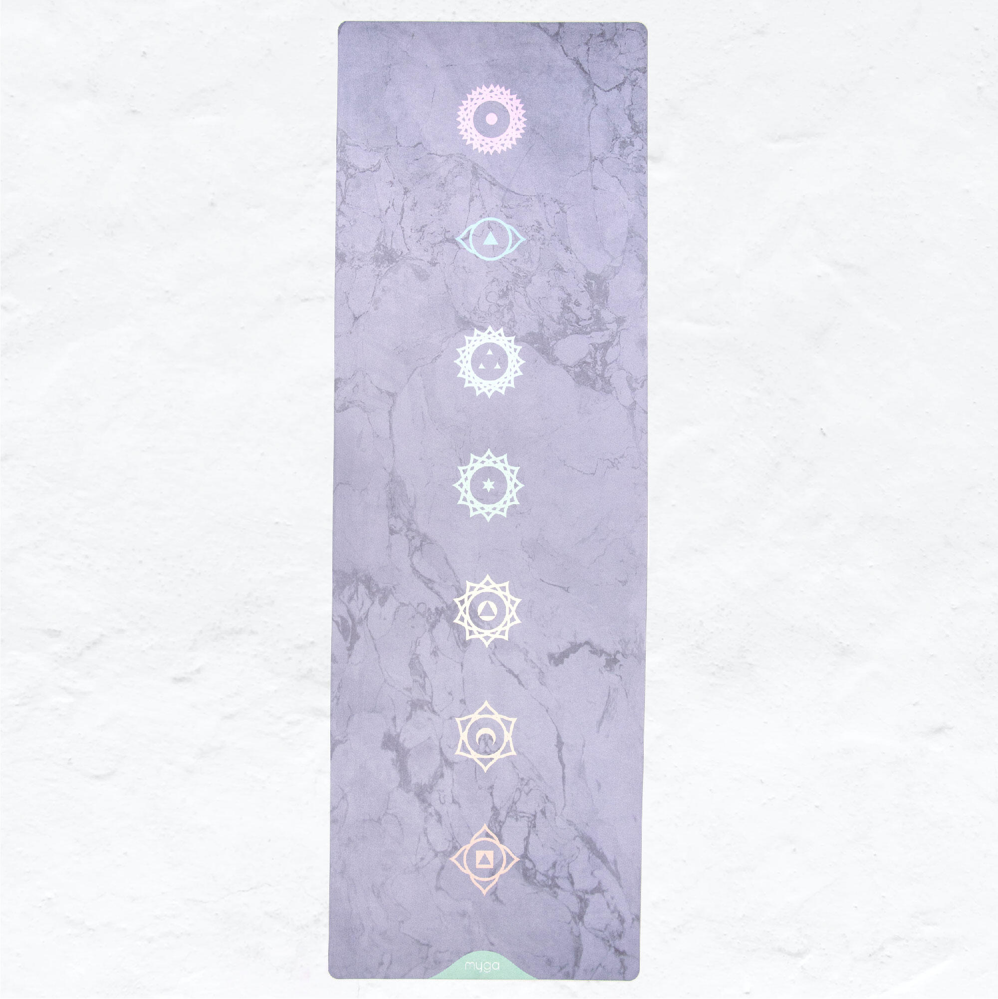 Myga Chakra Luxurious Vegan Suede Yoga Mat 3/7