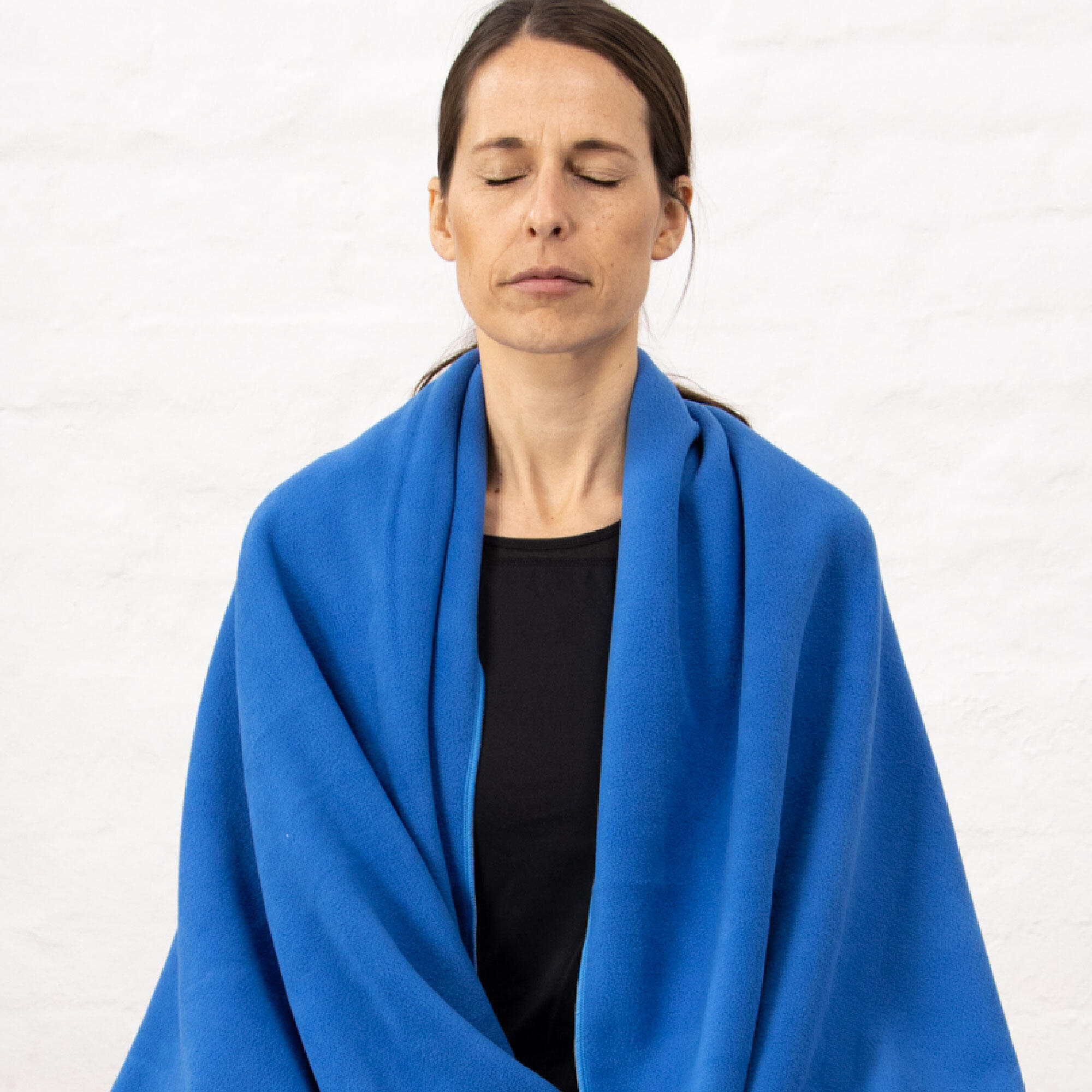 Koc do jogi myga Fleece - niebieski 4/7