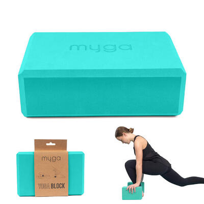 Myga foam yogablok - turquoise
