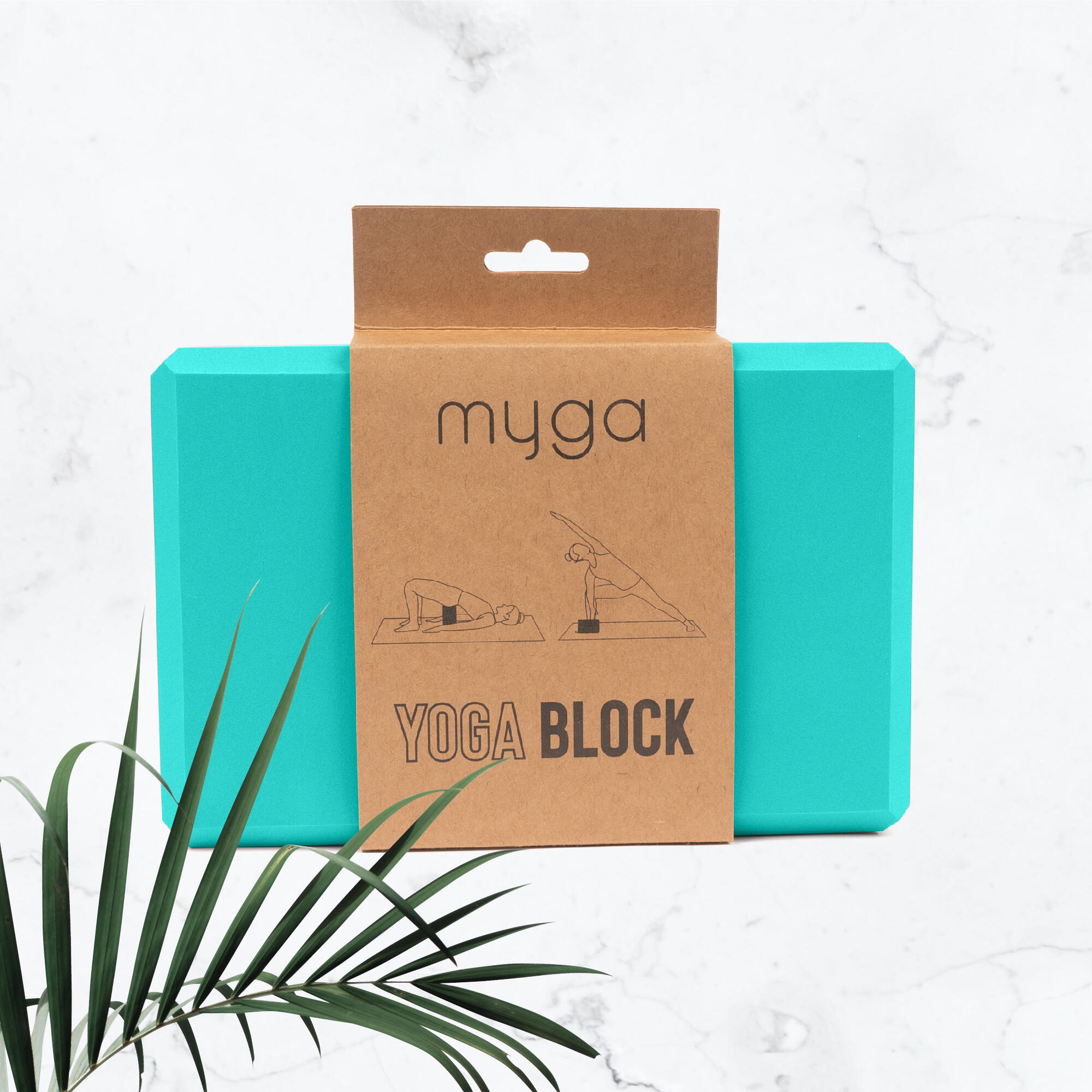 Myga Foam Yoga Block - Turquoise 2/8