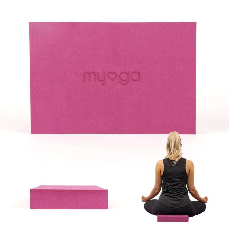 Myga Extra Large Foam Yoga Block - Plum