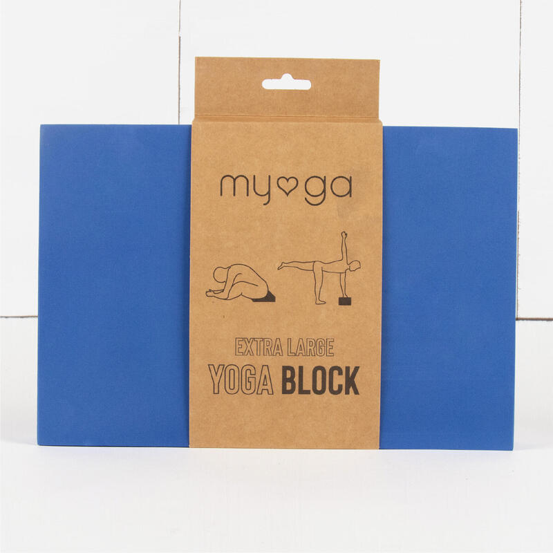 Myga Extra Large Foam Yoga Block - Royal Blue