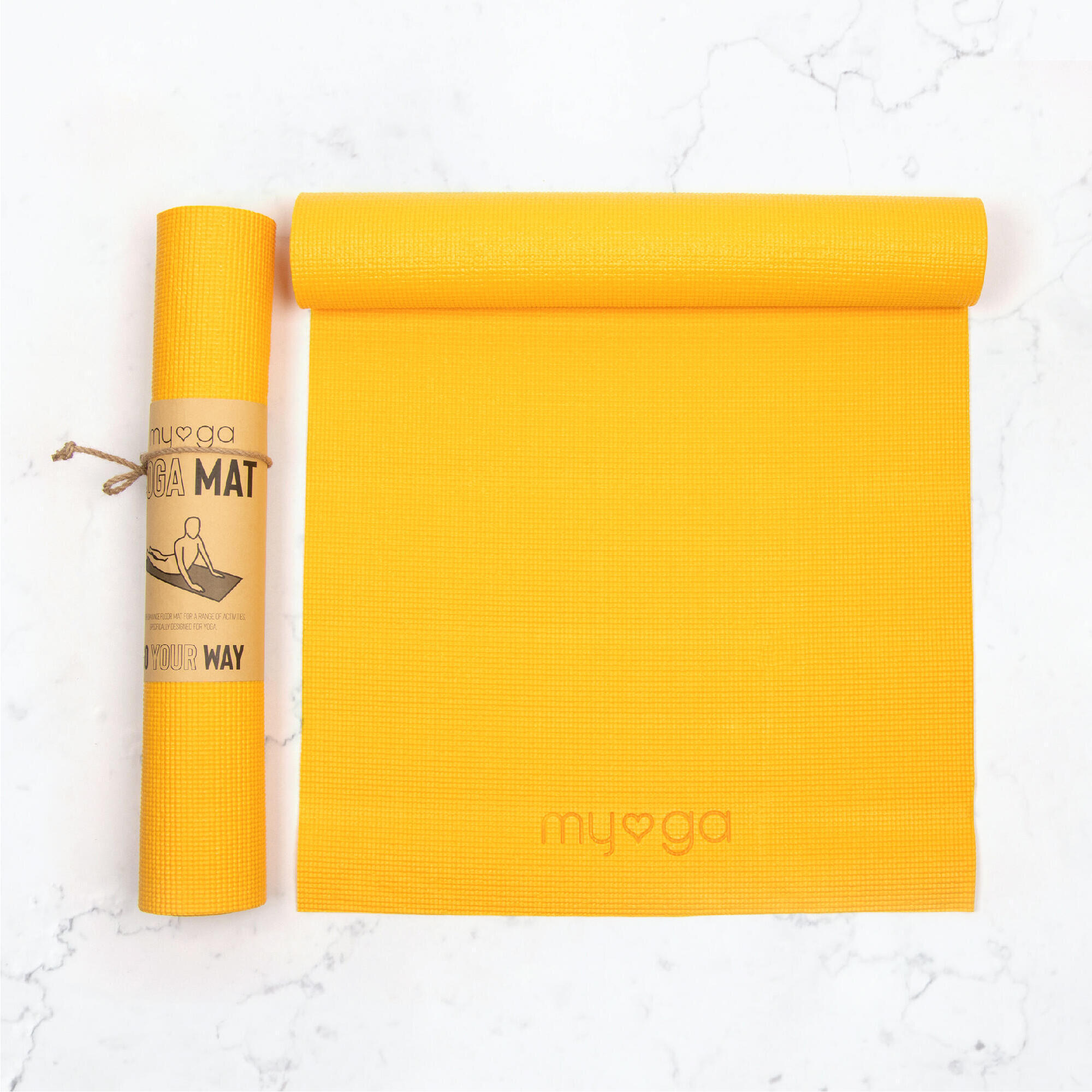 MYGA Myga Entry Level Yoga Mat - Mustard