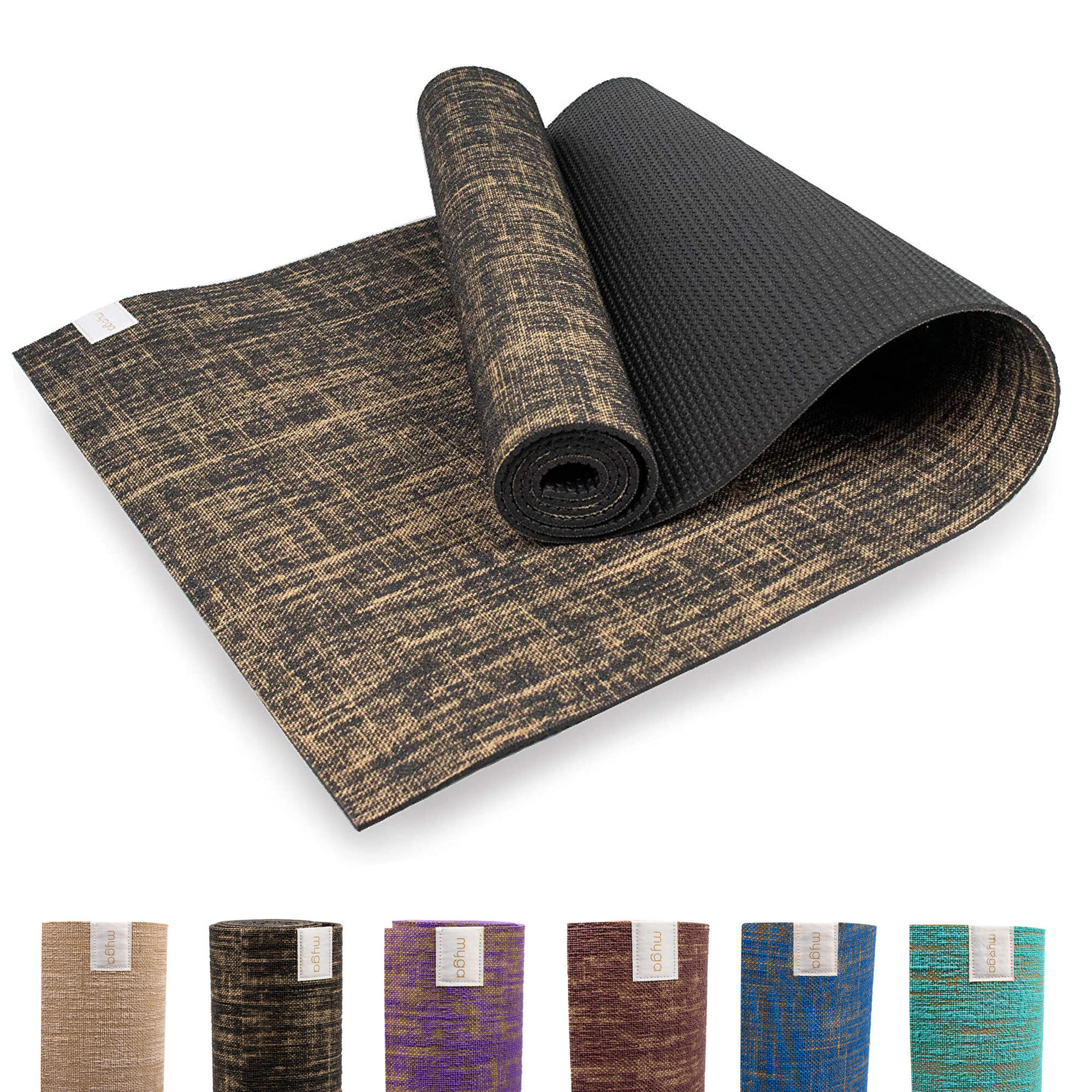 Myga Jute Mat - Black 2/7