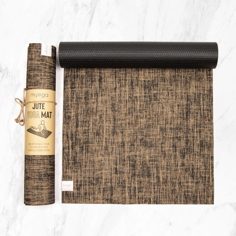 Saltea de yoga Myga - Iută 5mm - Negru