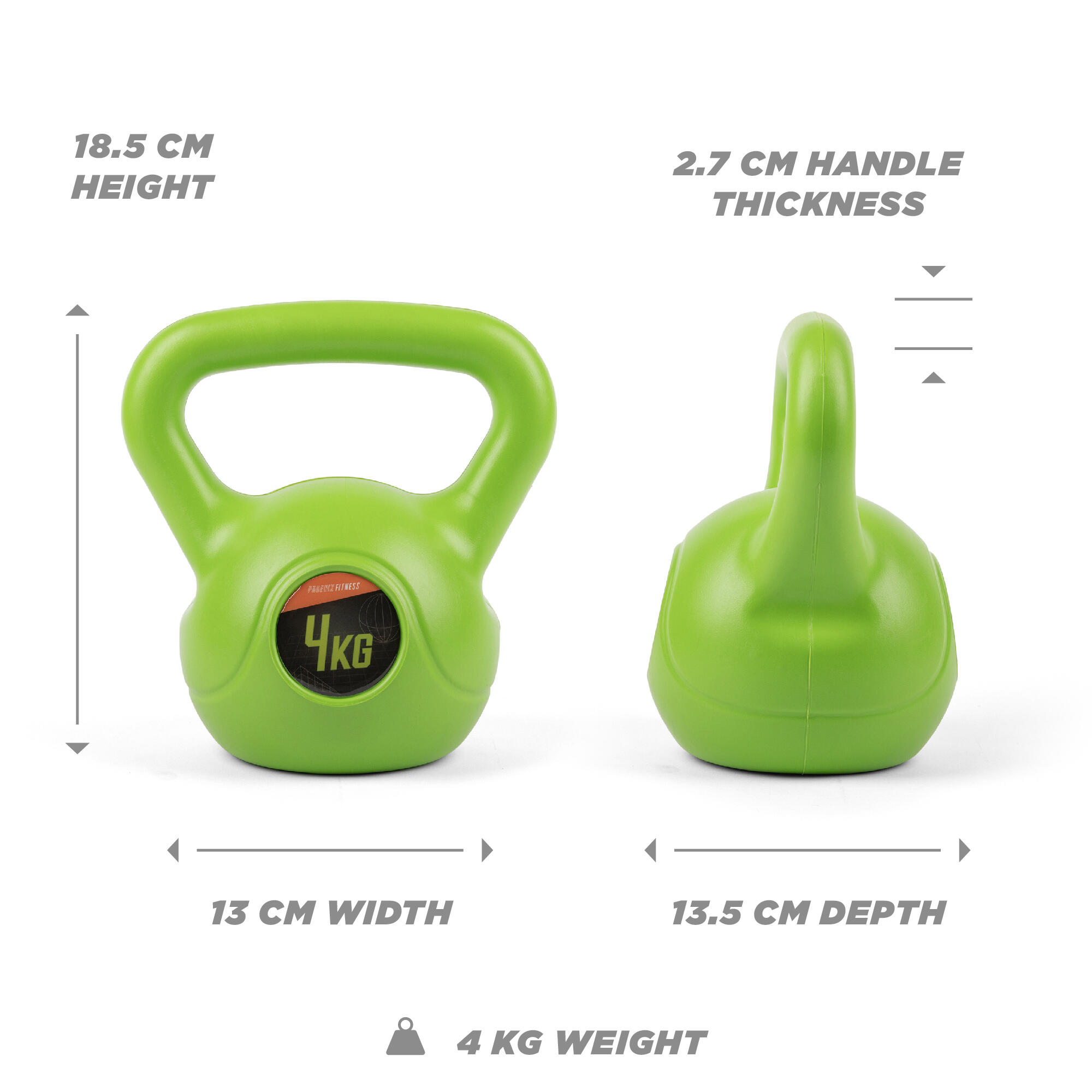 Phoenix Vinyl Kettlebell - 4kg 6/8