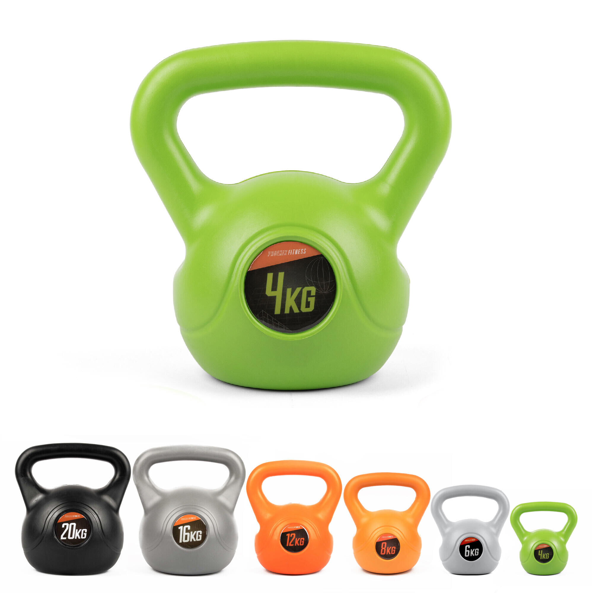 PHOENIX FITNESS Phoenix Vinyl Kettlebell - 4kg