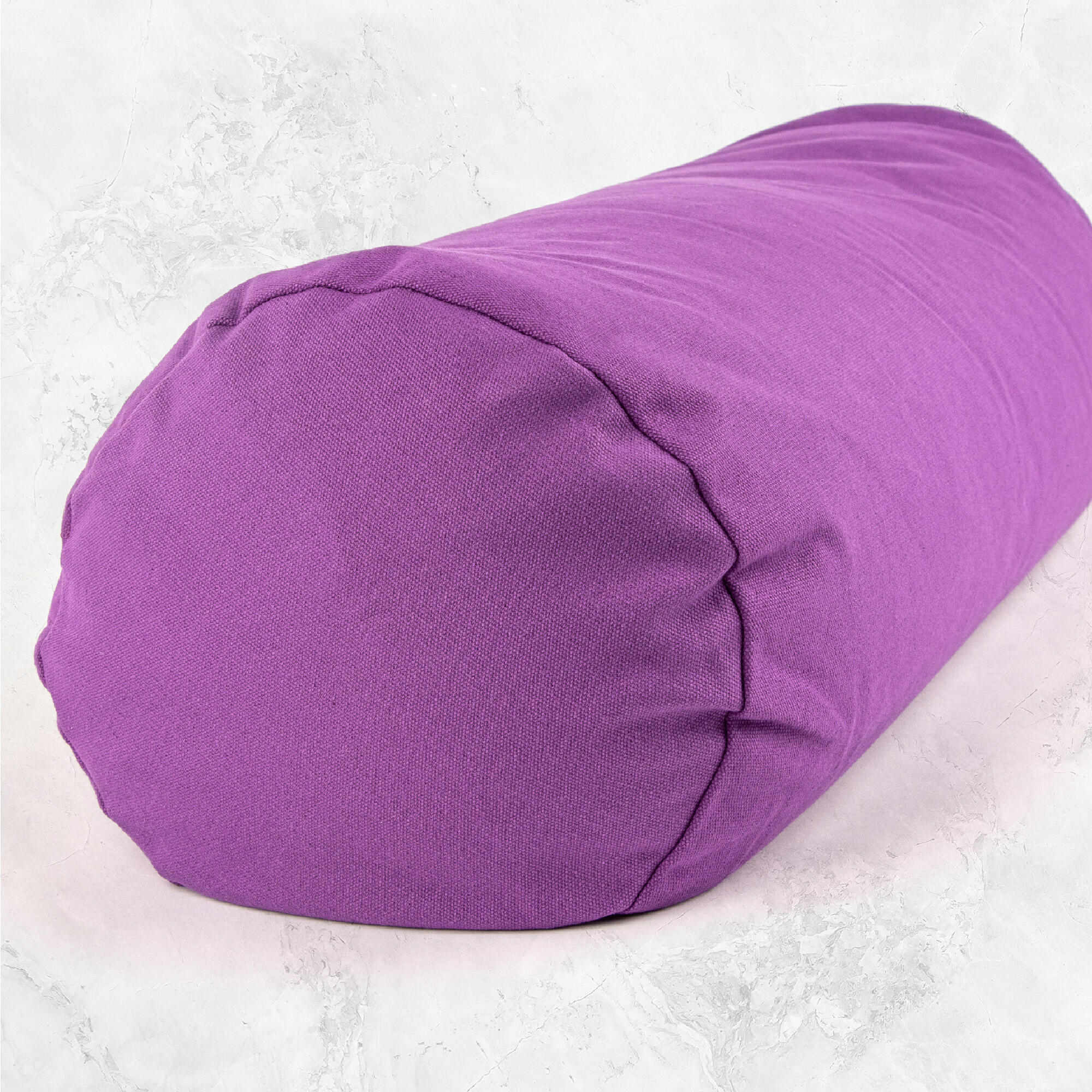 Myga Buckwheat Support Bolster Pillow - Plum 5/8