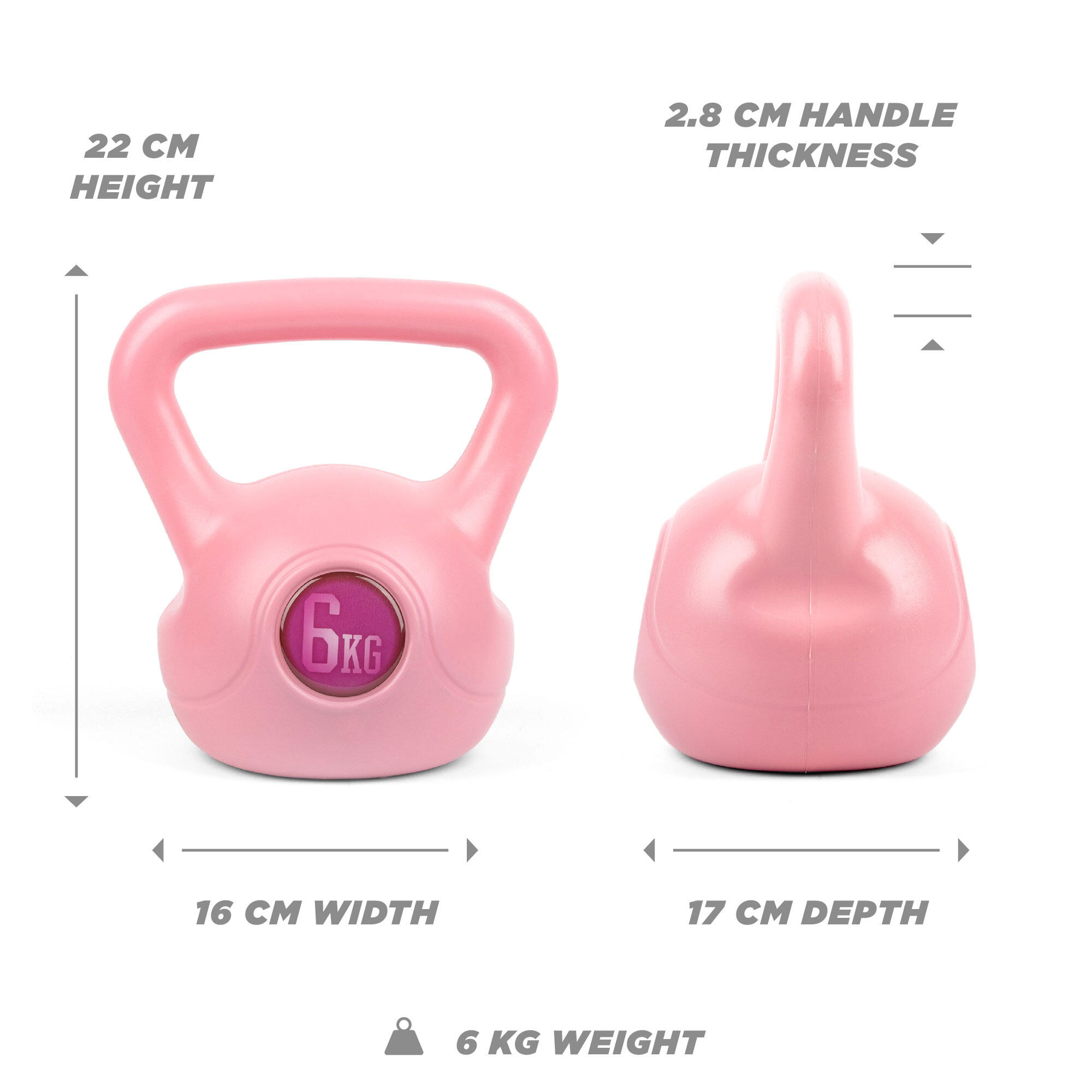Phoenix PINK VINYL KETTLEBELL 6/7