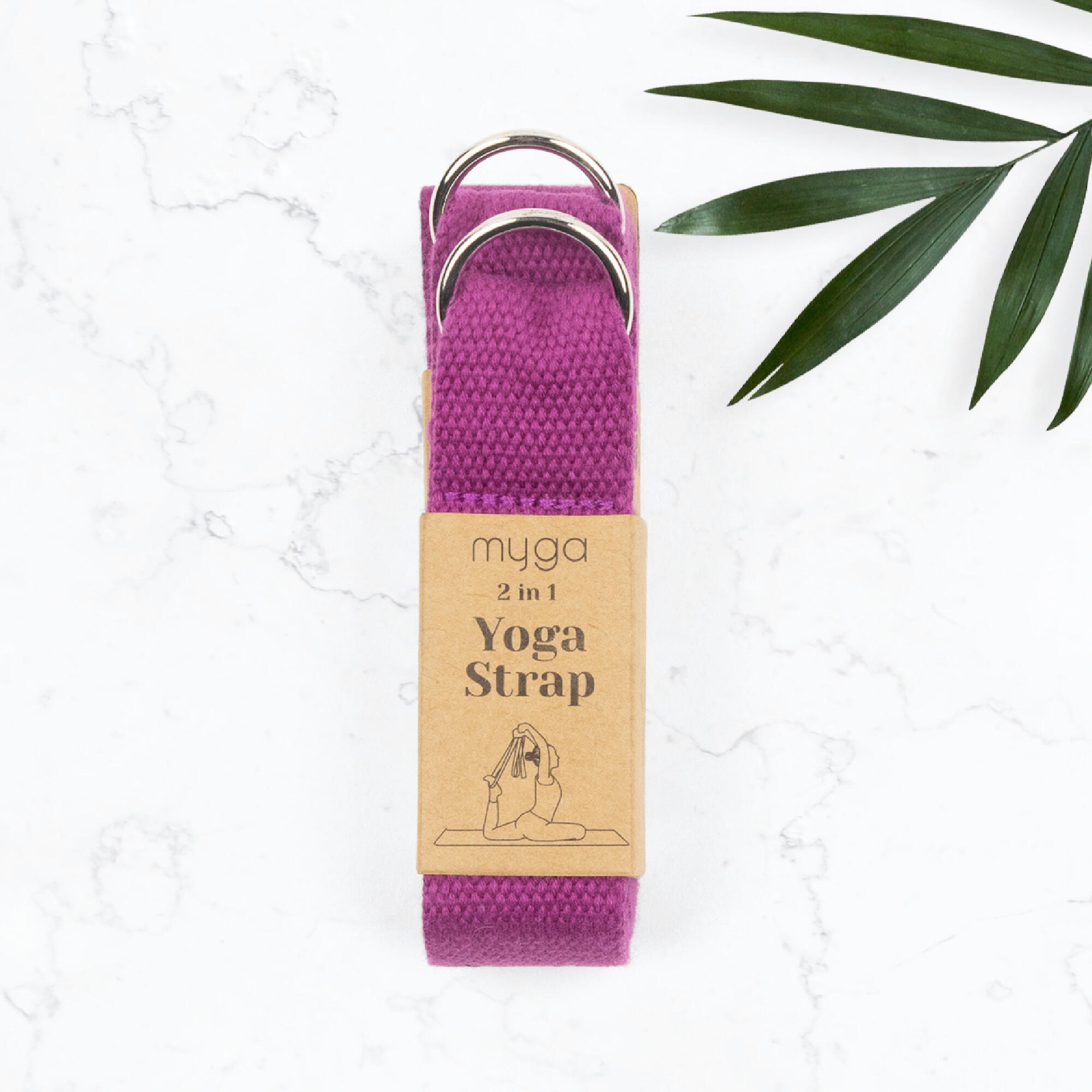 Myga 2 In 1 Yoga Belt & Sling - Plum 2/8