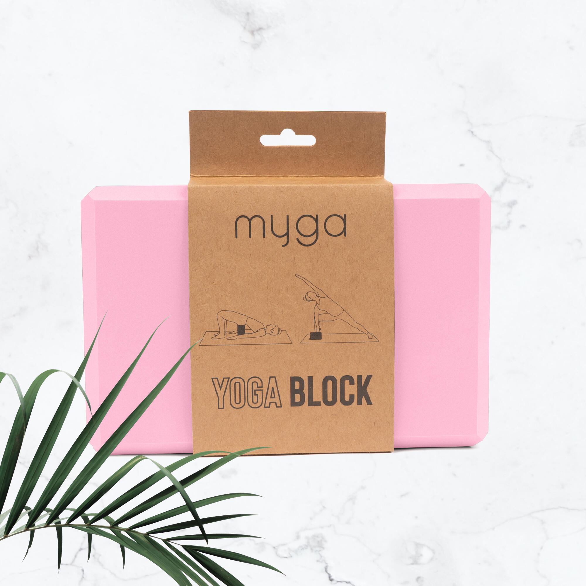 Myga Foam Yoga Block - Dusty Pink 2/8