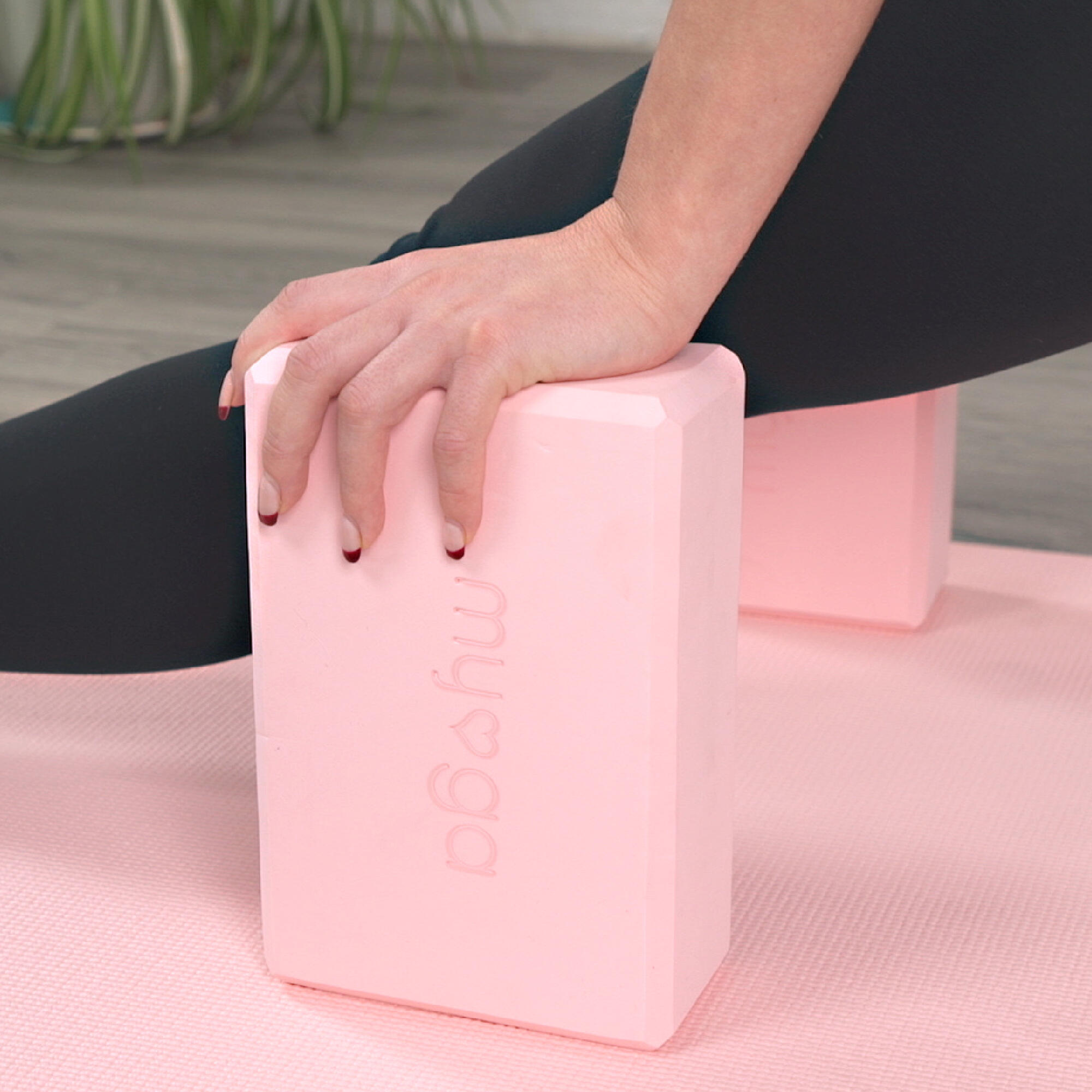 Myga Foam Yoga Block - Dusty Pink 5/8