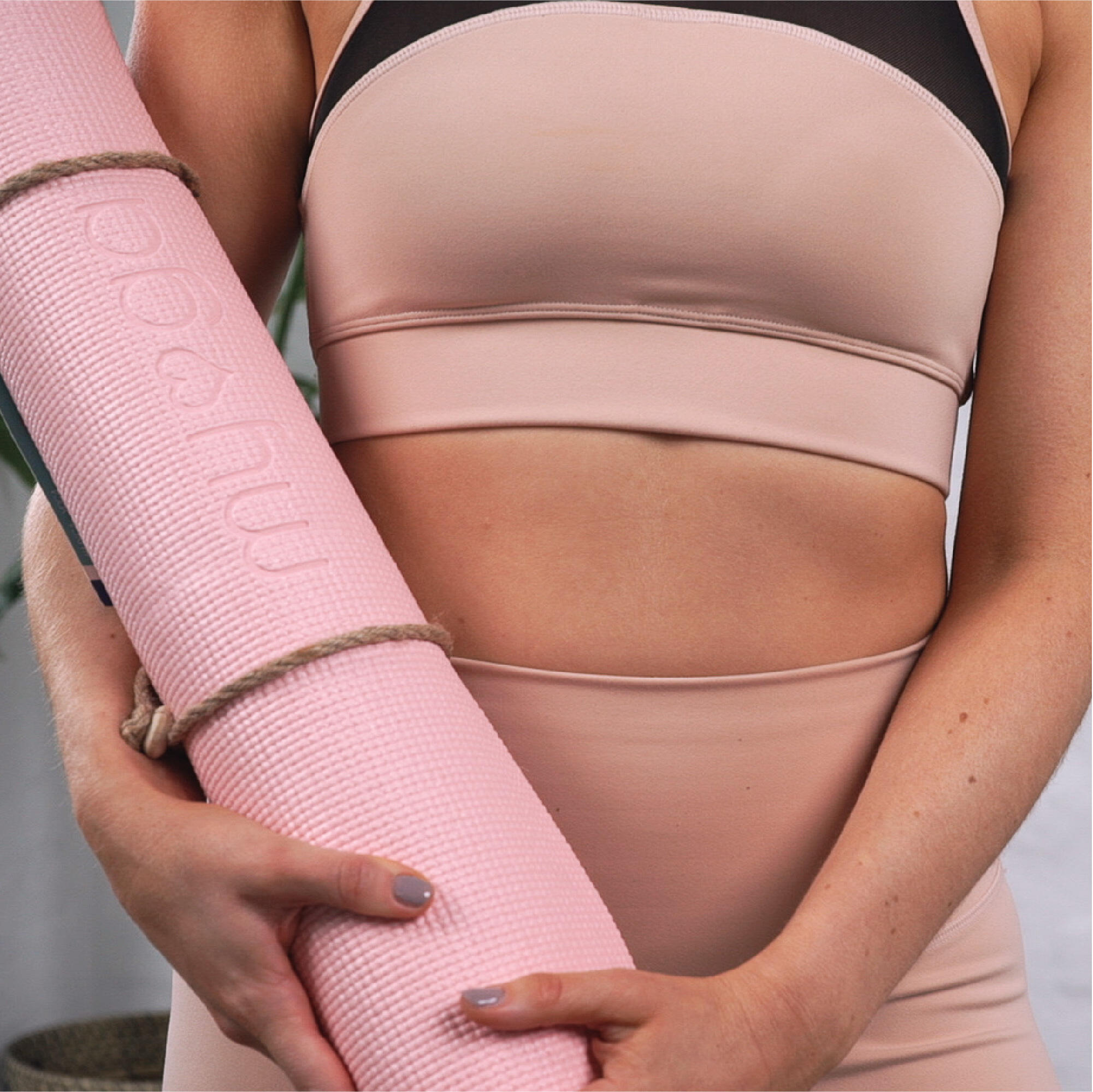 Myga Entry Level Yoga Mat - Dusty Pink 4/8