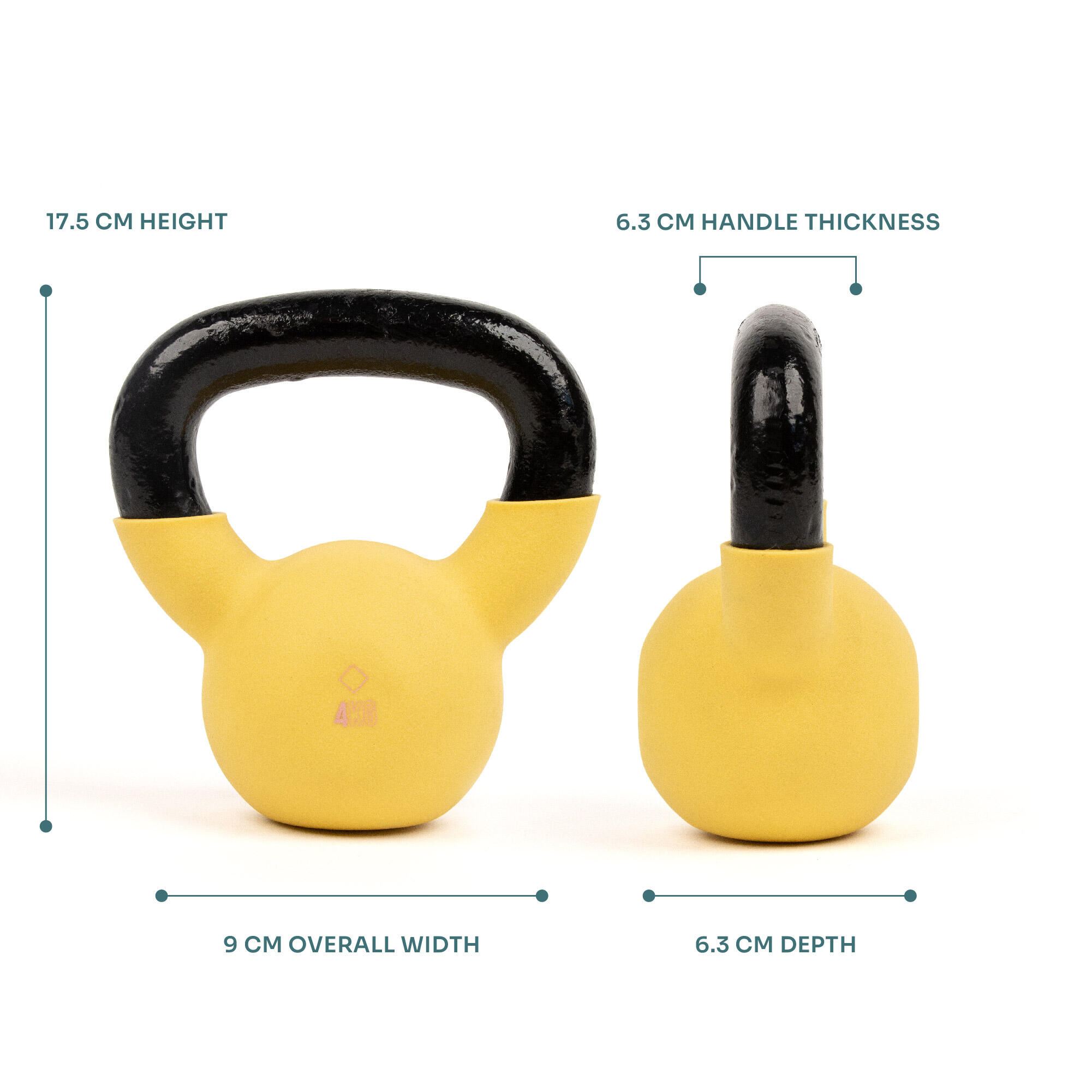 Myga Iron Kettlebell - 4kg 6/8