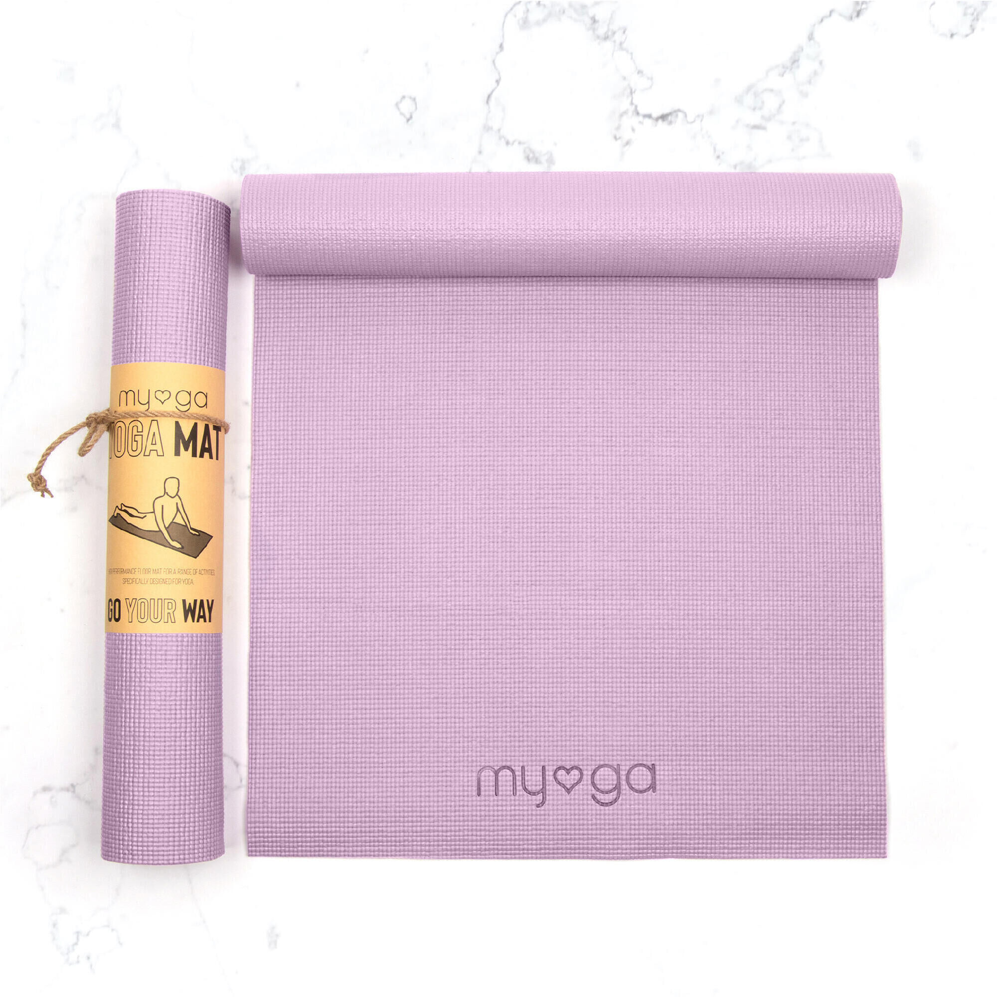 Myga Sky Blue Entry Level Yoga Mat - Matalan