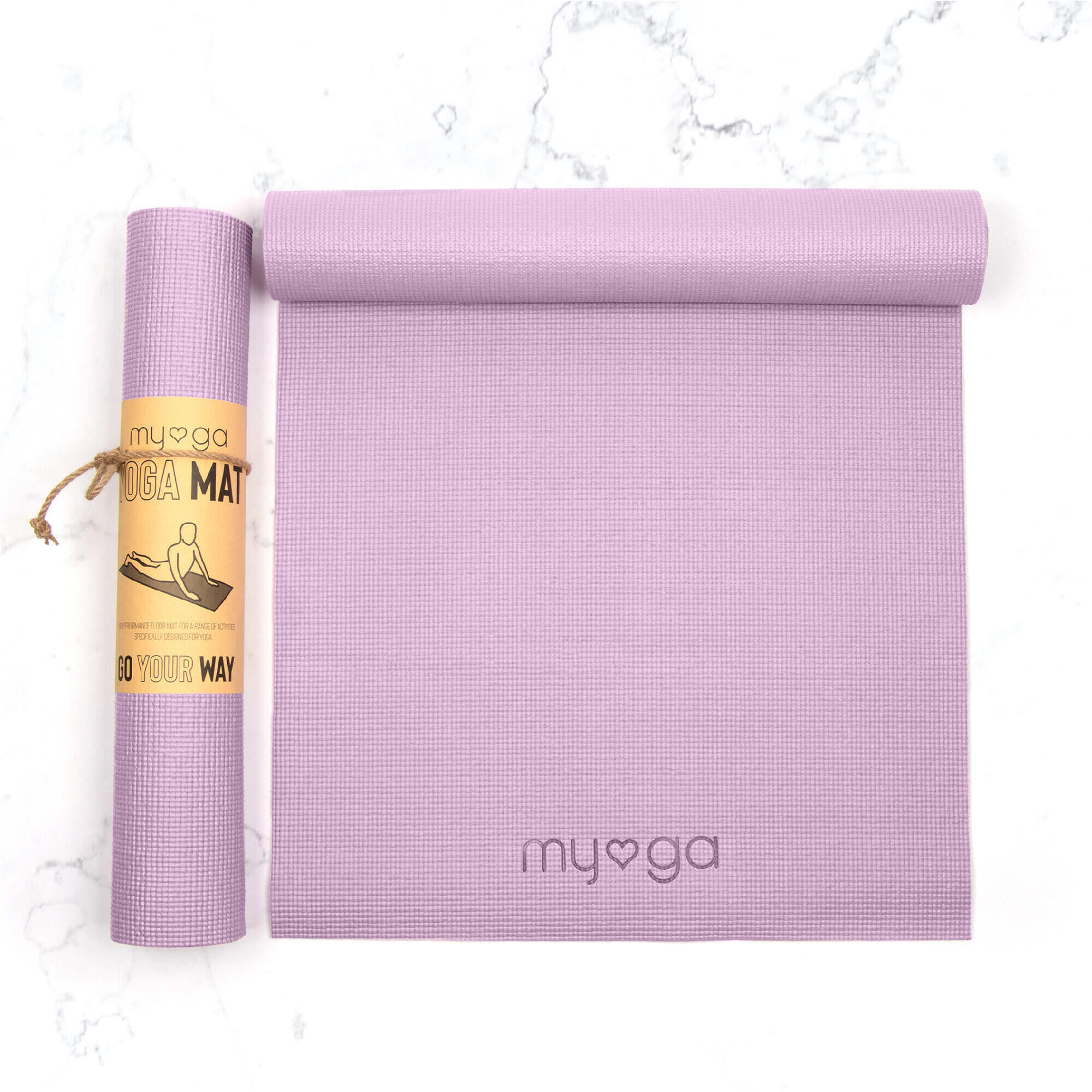 MYGA Myga Entry Level Yoga Mat - Lilac