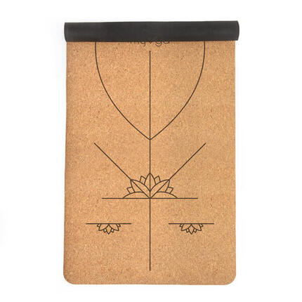 Tapis de yoga en liège extra large - Tapis d'alignement