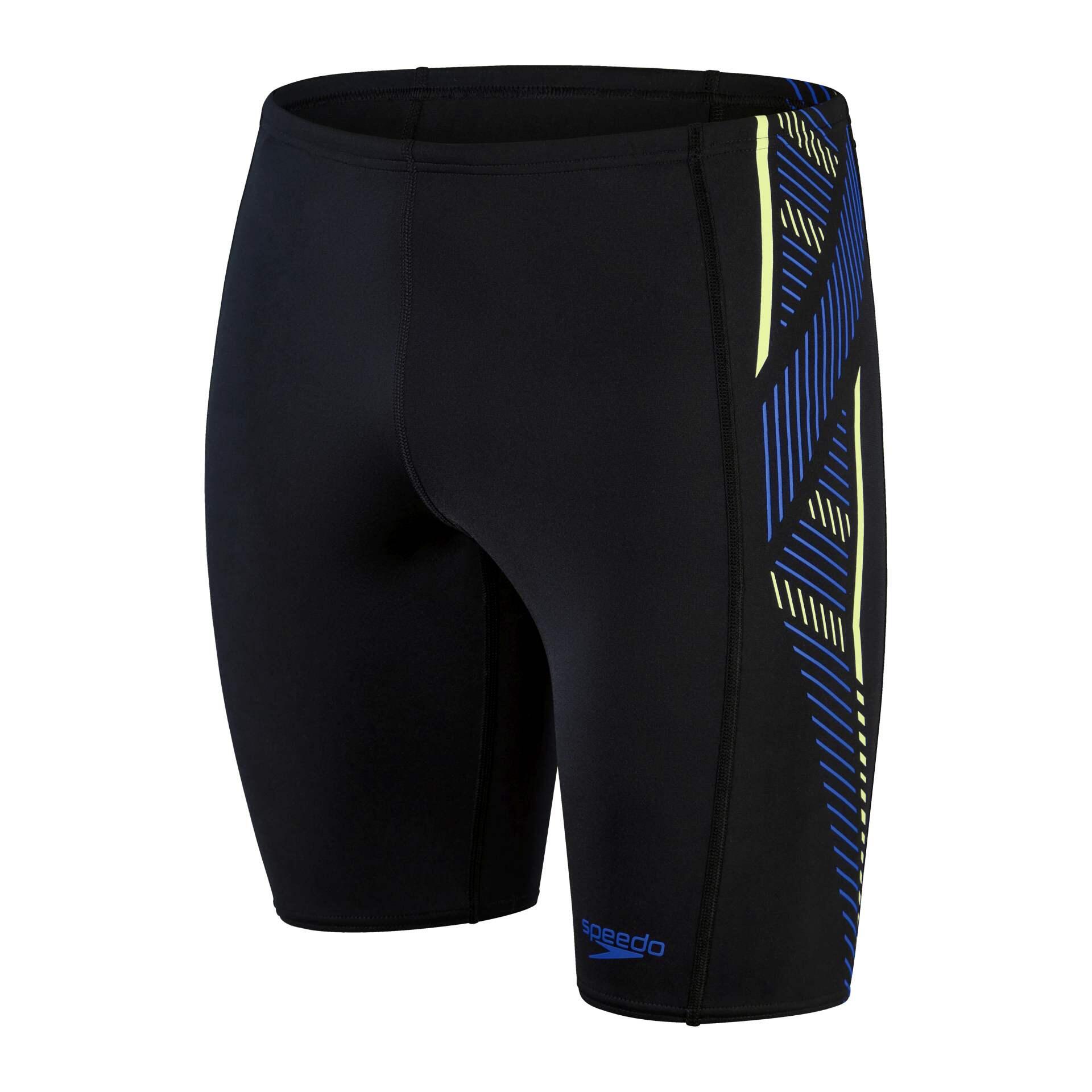 SPEEDO Men's Tech Panel Jammer Black/Blue