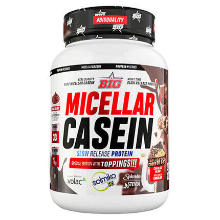 Micellar Casein - 1 Kg Chocolate Blanco con trozos de Caramelo BIG