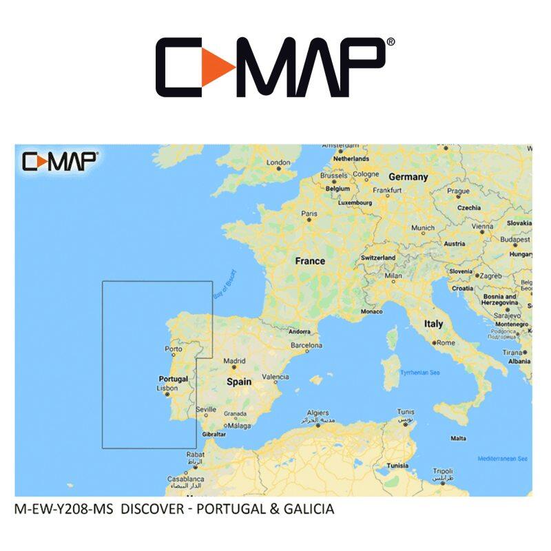 C-MAP DISCOVER M-EW-Y208-MS Portugal e Galiza