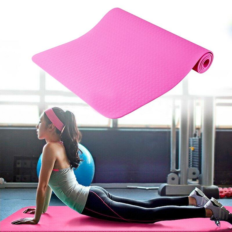 Saltea yoga cu geanta cadou, 3 culori-pink