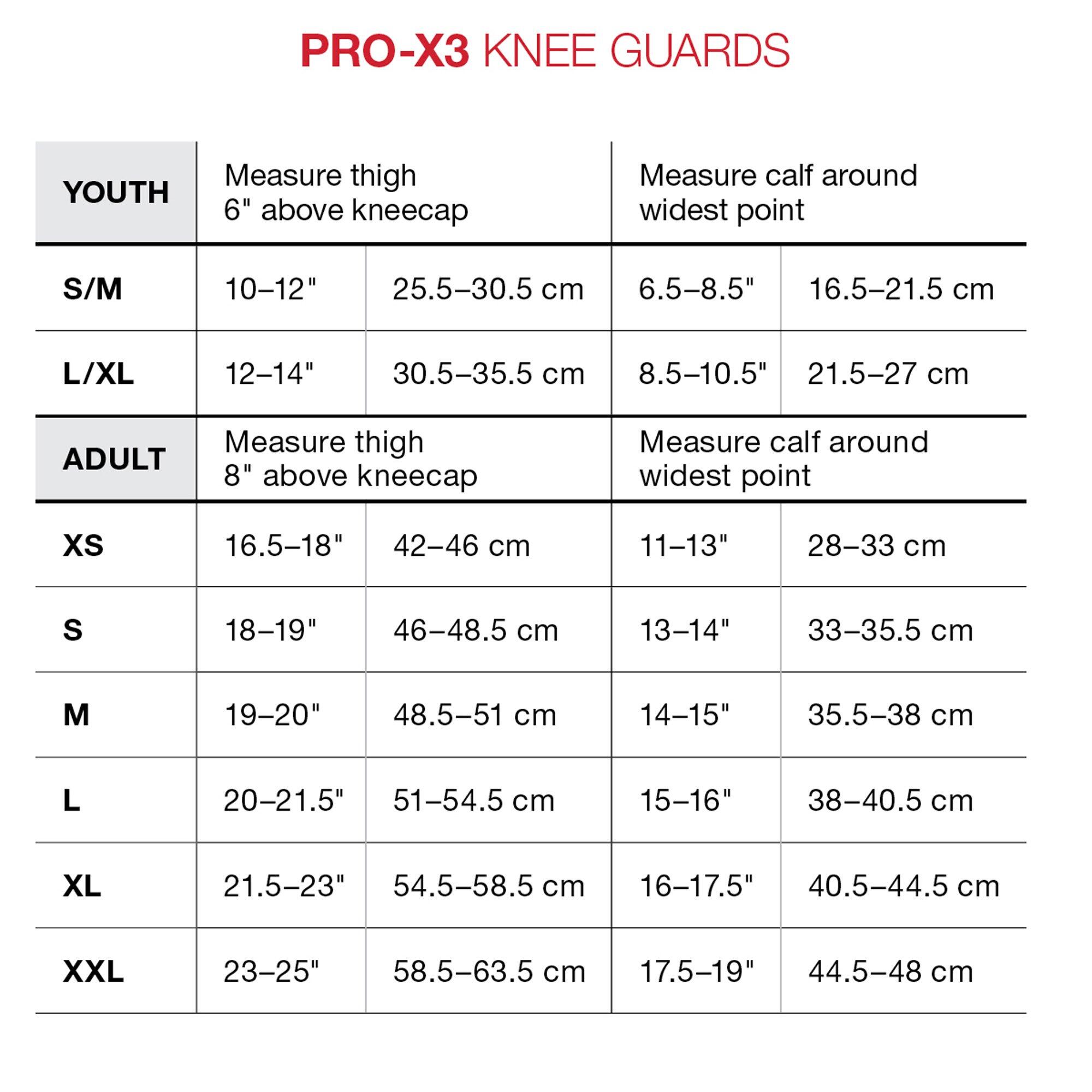 G-Form Protection Youth Pro-X3 Knee Guard Matt Black 7/7