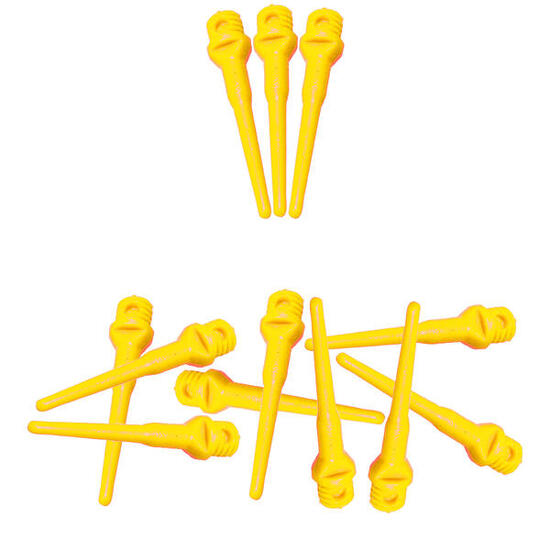 ≈1000 POINTES DE FLECHETTES PLASTIQUES ( SOFT TIP) Jaune - 25 mm