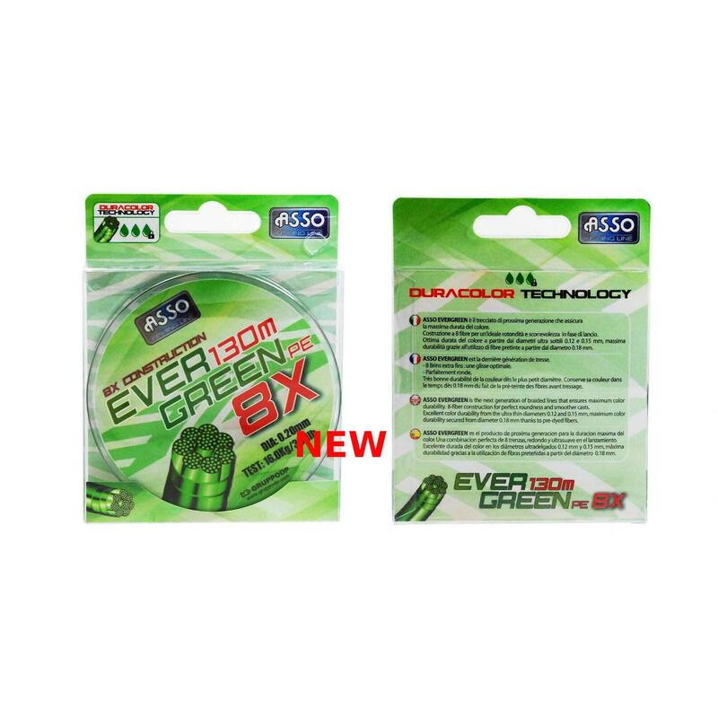 ASSO PE8X EVERGREEN 0,43mm 130M 42,1KG