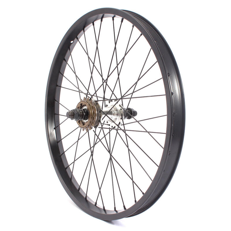 BMX HÁTSÓ KERÉK FEKETE 20" 14MM KHEBIKES