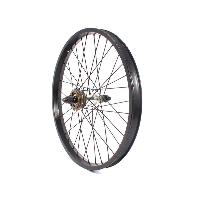 BMX HÁTSÓ KERÉK FEKETE 20" 14MM KHEBIKES