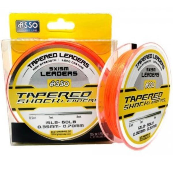Asso Tapered Shock Leaders 5x15 M