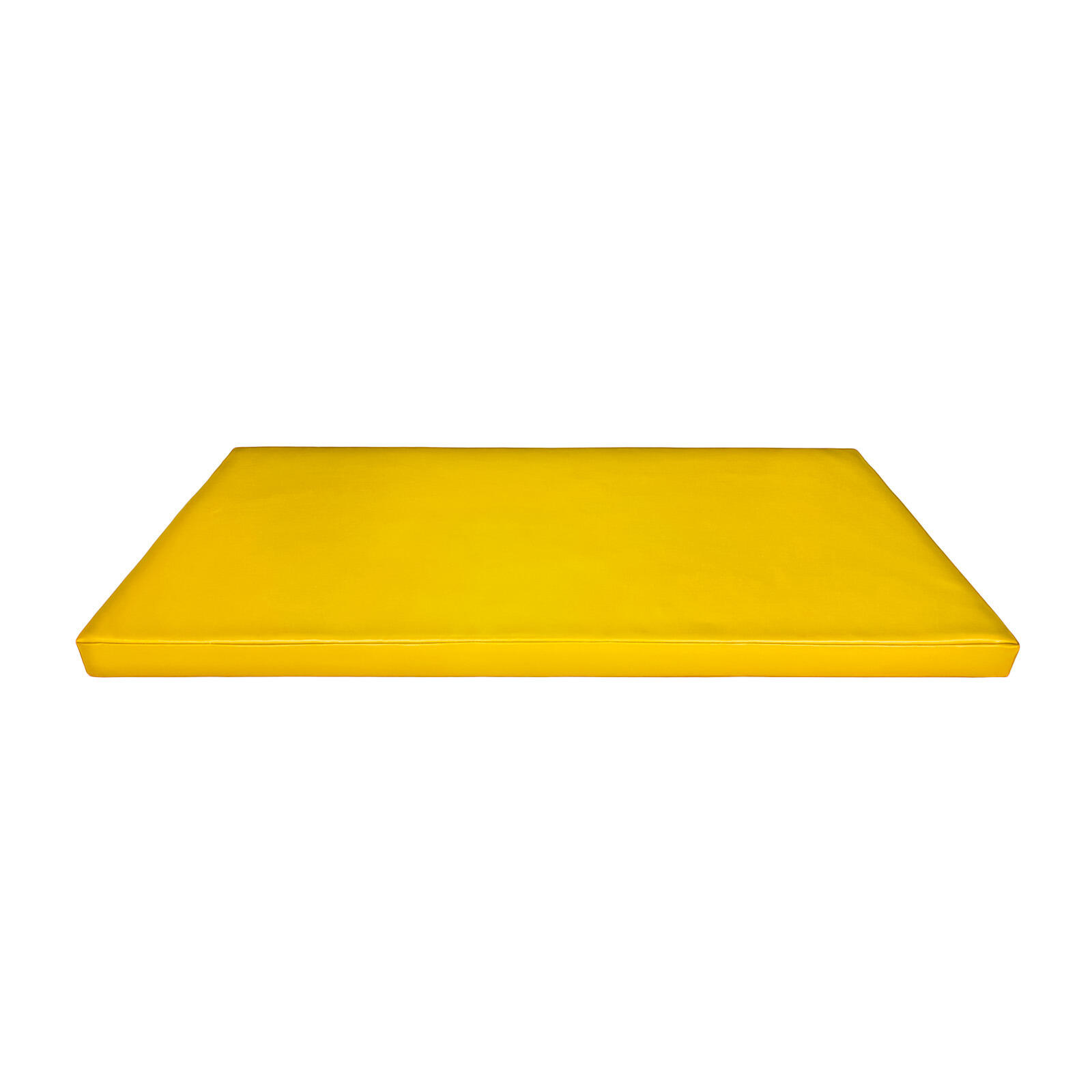 Materac gimnastyczny UNDERFIT 120 x 60 x 6 cm miękki żółty 2/8