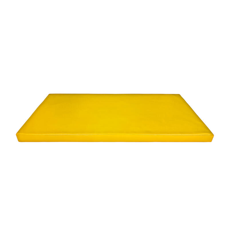 Materac gimnastyczny UNDERFIT 120 x 60 x 6 cm miękki żółty